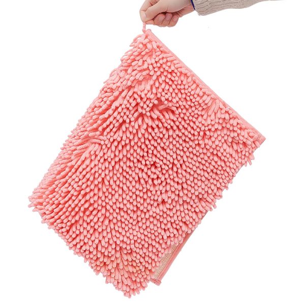 Chenille floor mat