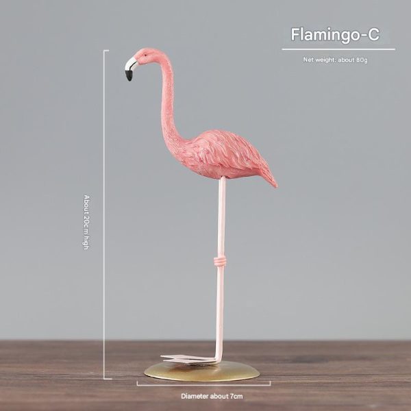 Flamingo cartoon ornaments