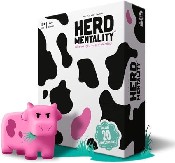 Herd Mentality: Udderly Hilarious Board Game | Easy Setup & Play | Loved by Millions of Families & Friends | Perfect for 4-20 Players