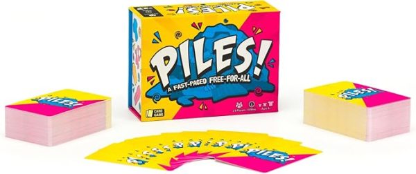 Piles – Card Games – Family Games – for Kids 8 and Up – Games for Adults – Family Game Night – Travel Games – Party Games – Memory Games – 10 Mins