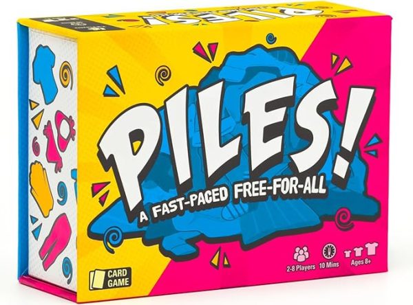 Piles – Card Games – Family Games – for Kids 8 and Up – Games for Adults – Family Game Night – Travel Games – Party Games – Memory Games – 10 Mins