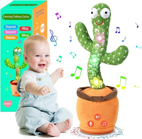 Dancing Talking Toys for Babies, Toddlers, Boys and Girls Gifts Singing Imitation Toys, Recording and Repeating What You Say Baby Toys with 120 English Songs