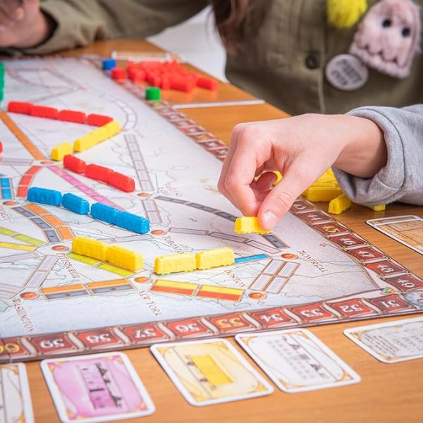 Ticket to Ride Board Game - A Cross-Country Train Adventure for Friends and Family! Strategy Game for Kids & Adults, Ages 8+, 2-5 Players, 30-60 Minute Playtime