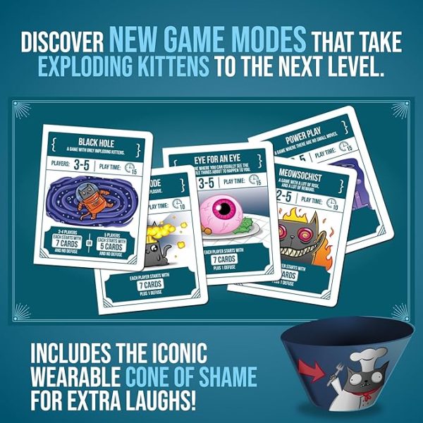 Exploding Kittens Recipes for Disaster - 2-5 Players - Ages 7+ - 15 Minutes to Play - Deluxe High Stakes Card Game - Party Game, Family Game Night, Kid and Adult Card Game