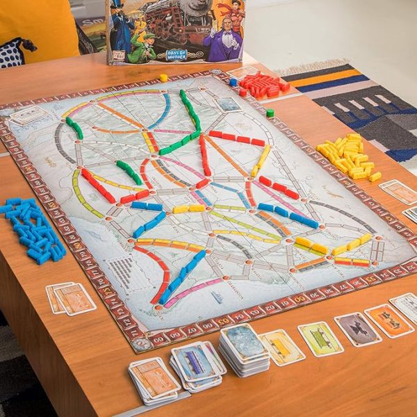 Ticket to Ride Board Game - A Cross-Country Train Adventure for Friends and Family! Strategy Game for Kids & Adults, Ages 8+, 2-5 Players, 30-60 Minute Playtime