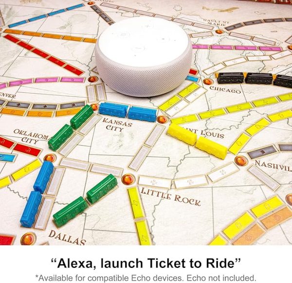 Ticket to Ride Board Game - A Cross-Country Train Adventure for Friends and Family! Strategy Game for Kids & Adults, Ages 8+, 2-5 Players, 30-60 Minute Playtime