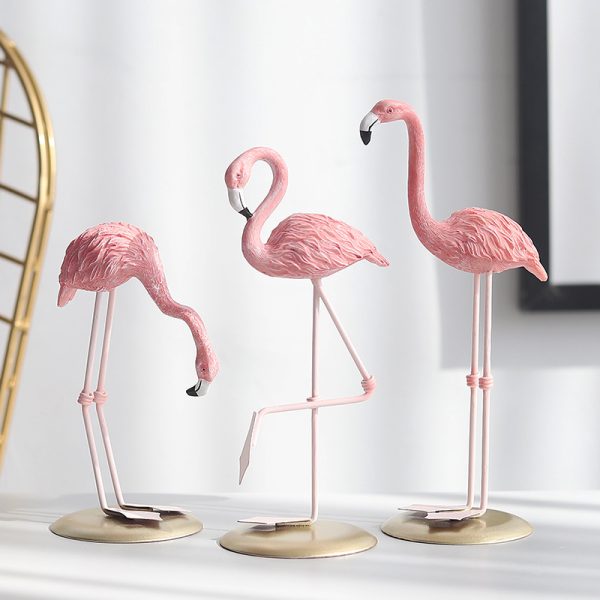 Flamingo cartoon ornaments