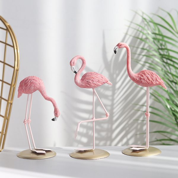 Flamingo cartoon ornaments