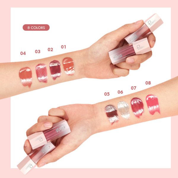 8 colors of liquid lipstick, non-stick lip gloss, non-fading lip gloss