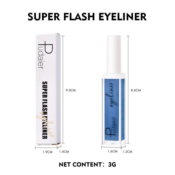 Color eyeliner liquid pen eyeliner cream waterproof quick-drying 12 color liquid eyeliner makeup