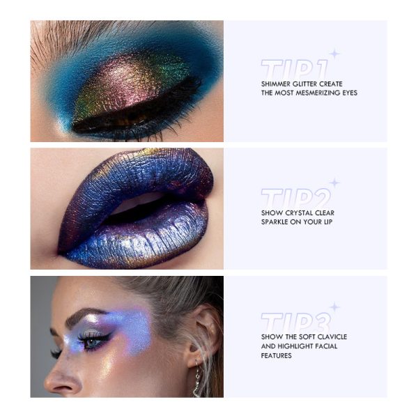 Chameleon Liquid Eyeshadow Pearlescent Flashing Monochrome Metallic Eyeshadow