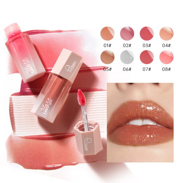 8 colors of liquid lipstick, non-stick lip gloss, non-fading lip gloss