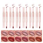 Multicolor lipstick lip pencil non-fading matte double-ended lipstick lip liner