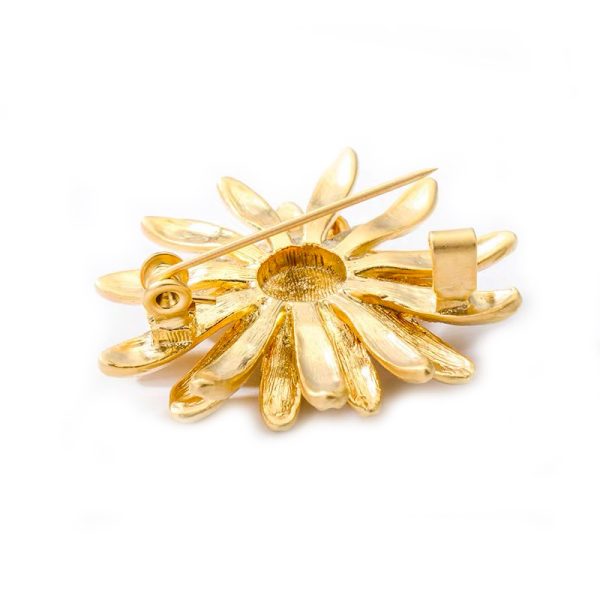 Fashionable and exquisite sweet little daisy little bee brooch high-end female matte brooch accessories