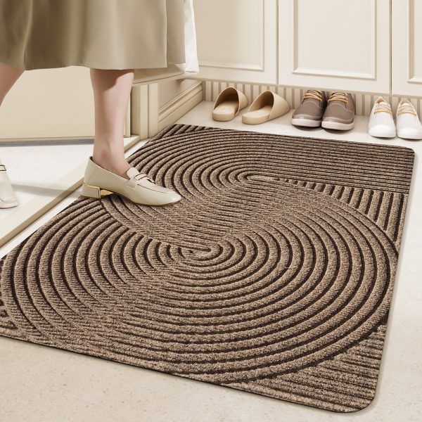 Simple PVC wire ring entrance door mats dirt-resistant home entrance porch anti-slip mats carpet floor mats