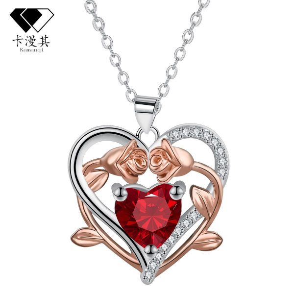 Love Rose Necklace European and American Necklace