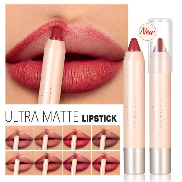 8 colors matte lipstick pen waterproof non-stick cup lip liner hook line lip pencil makeup