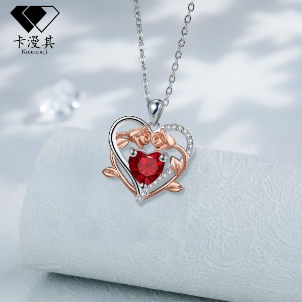 Love Rose Necklace European and American Necklace