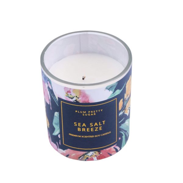 Home bedroom aroma glass scented candle