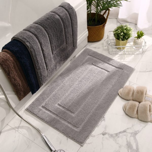 Thickened bathroom absorbent floor mats toilet door mats toilet anti-slip mats door mats home carpet