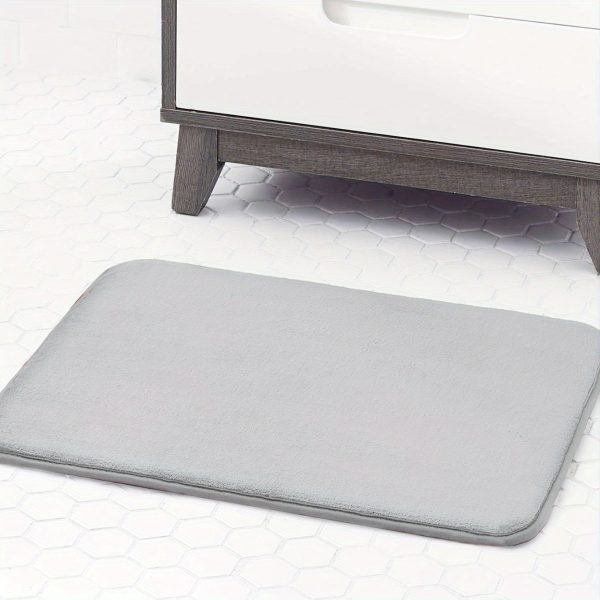 Popular memory foam flat floor mat bathroom door anti-slip carpet bathroom absorbent floor mat