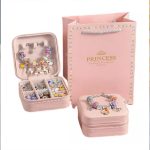 Colorful crystal beaded bracelet diy children’s jewelry unicorn gift box jewelry set