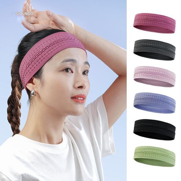 Sports knitted headband yoga headband antiperspirant running basketball headband breathable sweat-wicking quick-drying sports cycling headband