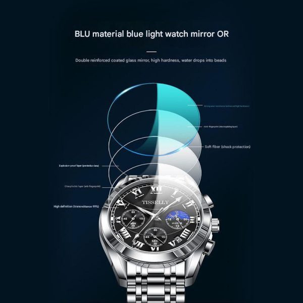 Hot sale men's watch waterproof luminous quartz watch fashion business trend watch men