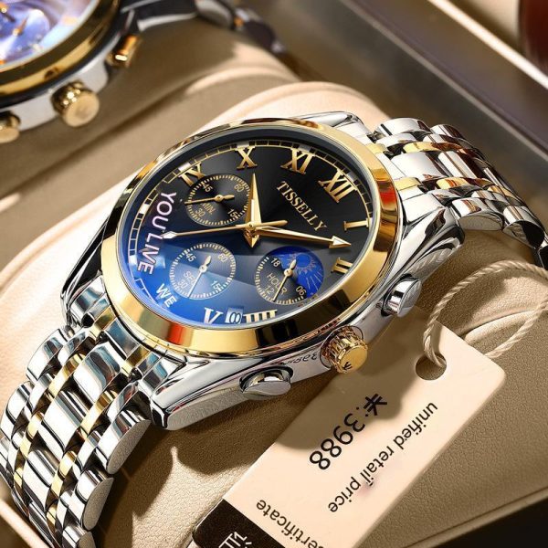 Hot sale men's watch waterproof luminous quartz watch fashion business trend watch men