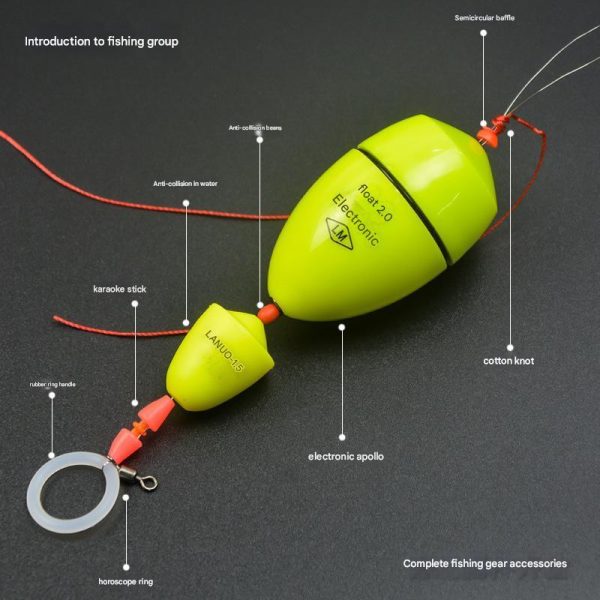 Electronic Awa floating rock fishing floating rock fishing line set luminous float long-distance sliding float line set accessories set sea fishing set