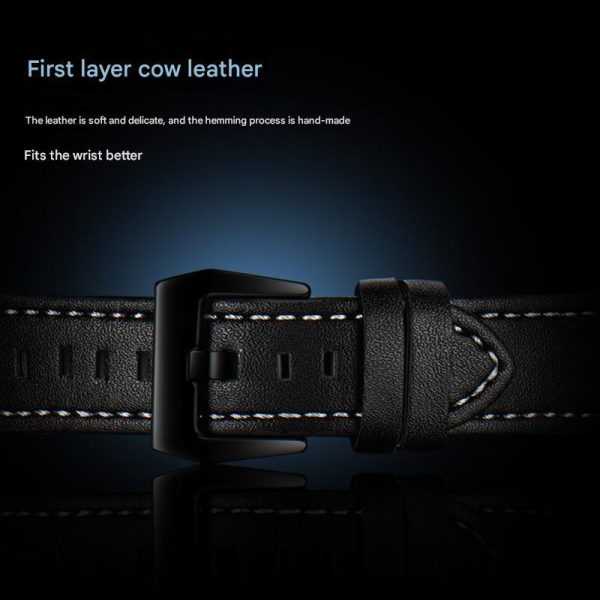 Hot sale waterproof luminous square quartz watch for men trendy fashion with calendar leather strap watch