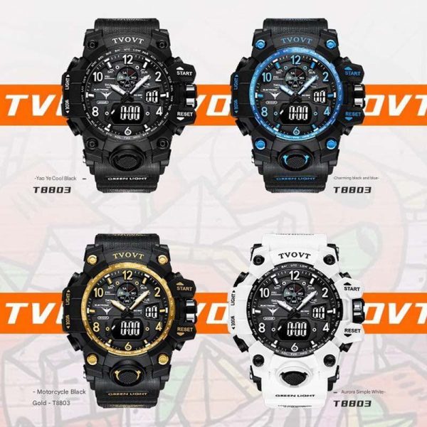 Explosion men's outdoor watch Multifunctional Student Student Standard Watch Waterproof Nights Electronic Watch