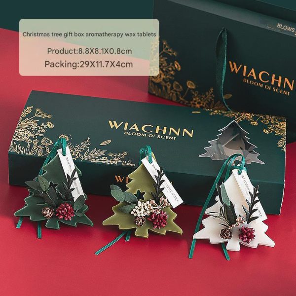 Christmas aromatherapy wax tablets solid home deodorizing fragrance tablets wardrobe pendants Souvenirs