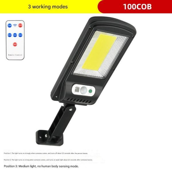 Solar Garden Light Outdoor Waterproof Human Body Sensor Wall Light Home Garden High Brightness Corridor Garage Light