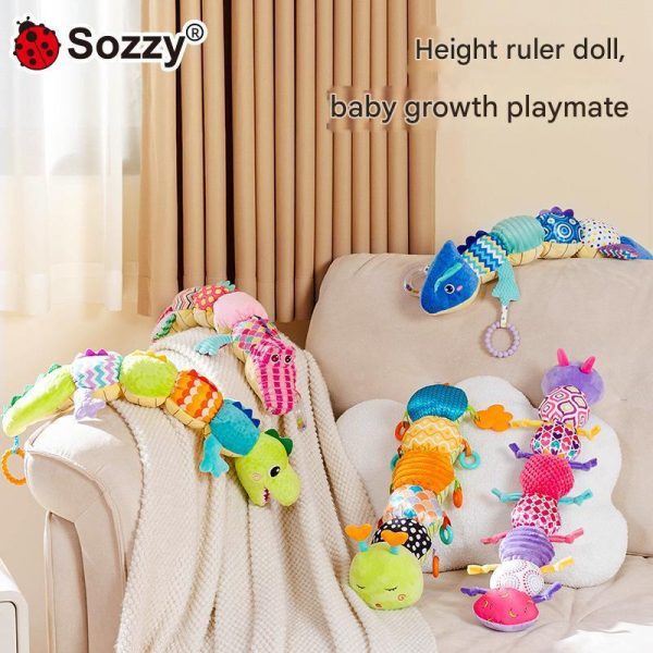 Newborn Plush Doll Music Height Ruler Baby Soothing Infant Toy 0-year-old Educational