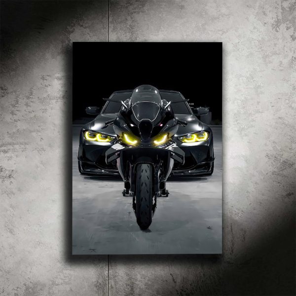 X-D BMW Headlight + Motorcycle